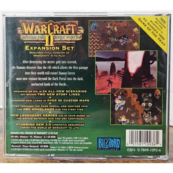 Warcraft II Battlenet Edition & Warcraft II Beyond the Dark Portal Expansion Set - Picture 7 of 7